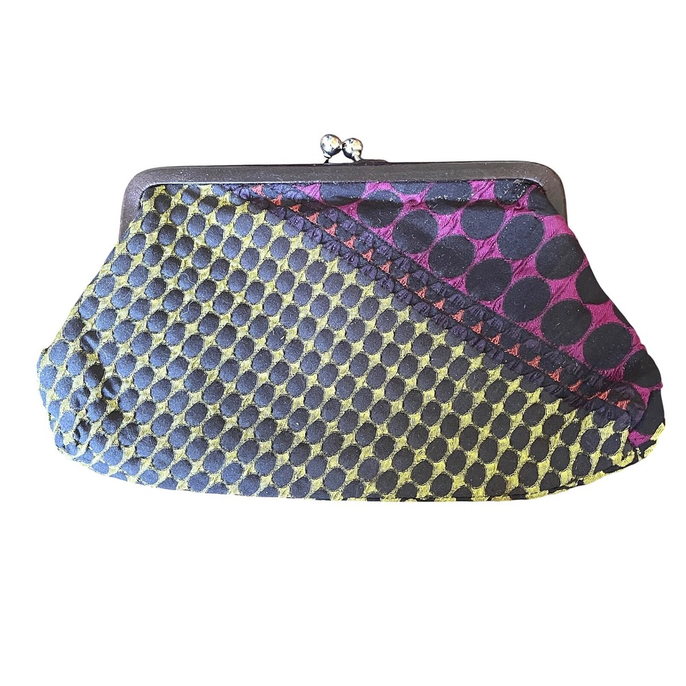 Margo Selby Artisan Hand Crafted Hand Woven Silk Tapestry Clutch Purse England